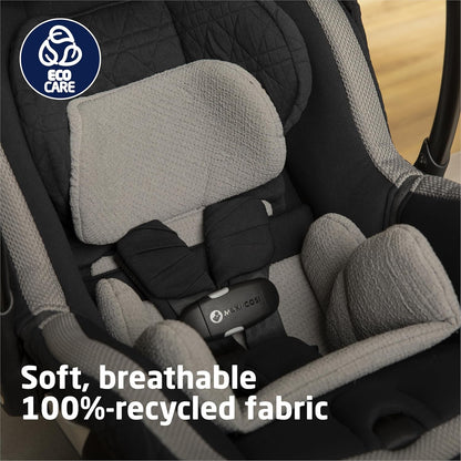 Maxi-Cosi Peri 180 Rotating Infant Car Seat, Baby Car Seat Rotating Carseat, Swivel Car Seat, Onyx Wonder