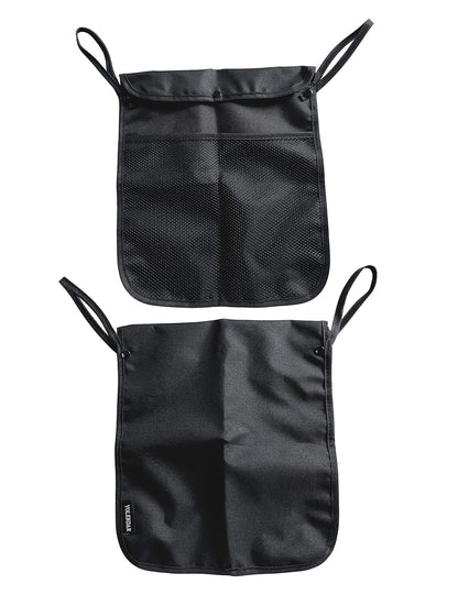 2 PCS PACK Umbrella Stroller Organizer, Black & Sky Blue, Holds water bottles, extra diapers wipes, toddler sweat shirt (Black+Sky Blue)