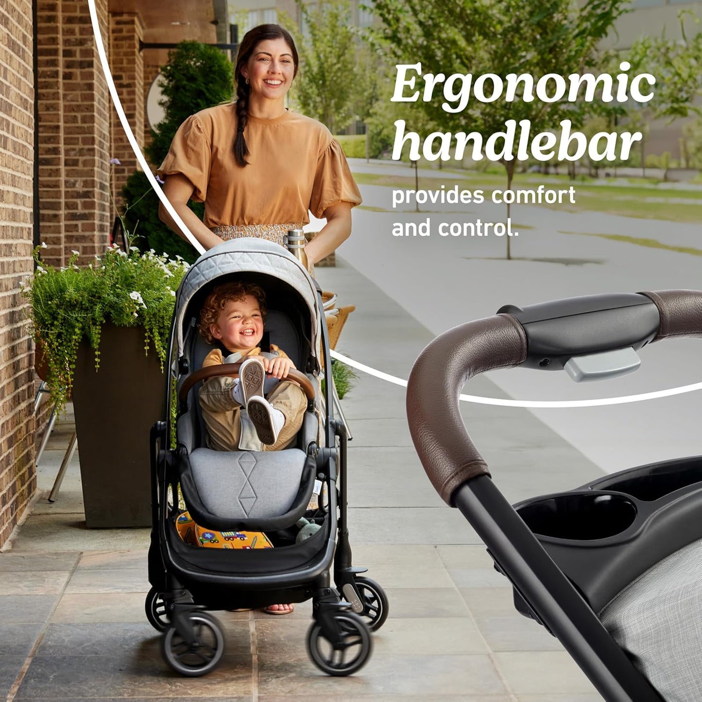 Graco Merge 360 Baby Stroller - Front and Rear 360-Degree Rotating Wheels Infant Stroller for Easy Gliding and Tight Turns, Quick 1-Button Push Folding Stroller, Great Gift for New Parents