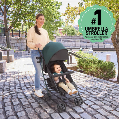Ingenuity 3Dlite Convenience Stroller, Gray – Lightweight Stroller with Aluminum Frame, Large Seat Area, 4 Position Recline, Extra Large Storage Basket – Infant Stroller for Travel and More