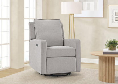 babyGap Harlowe Power Recliner with USB-A and Type-C Ports by Delta Children - Greenguard Gold Certified – Stain-Resistant Performance Fabric is Oeko-TEX Standard 100 Certified, Sand