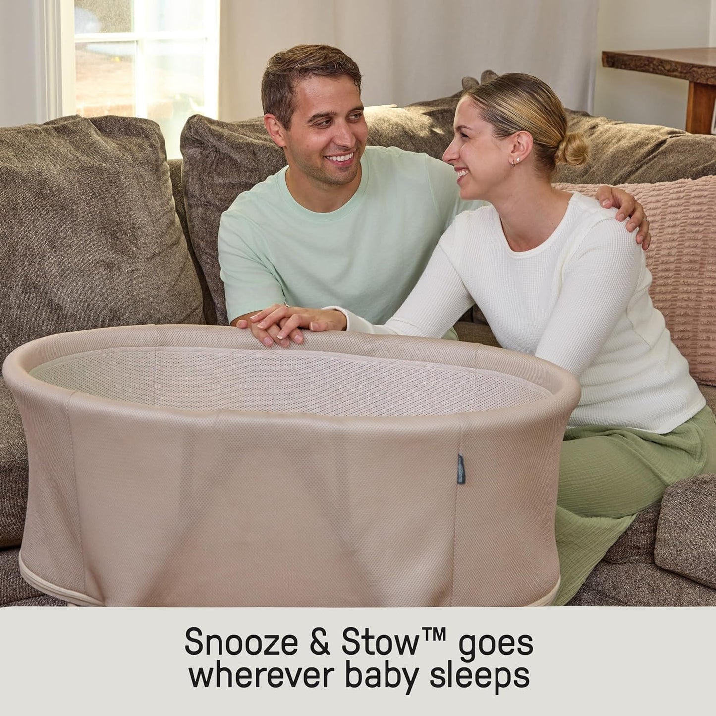 Ingenuity Dream Hero Starlight 3-in-1 Co-Sleeping Bassinet and Crib - Lume (Grey), Unisex, Newborn to 12 Months