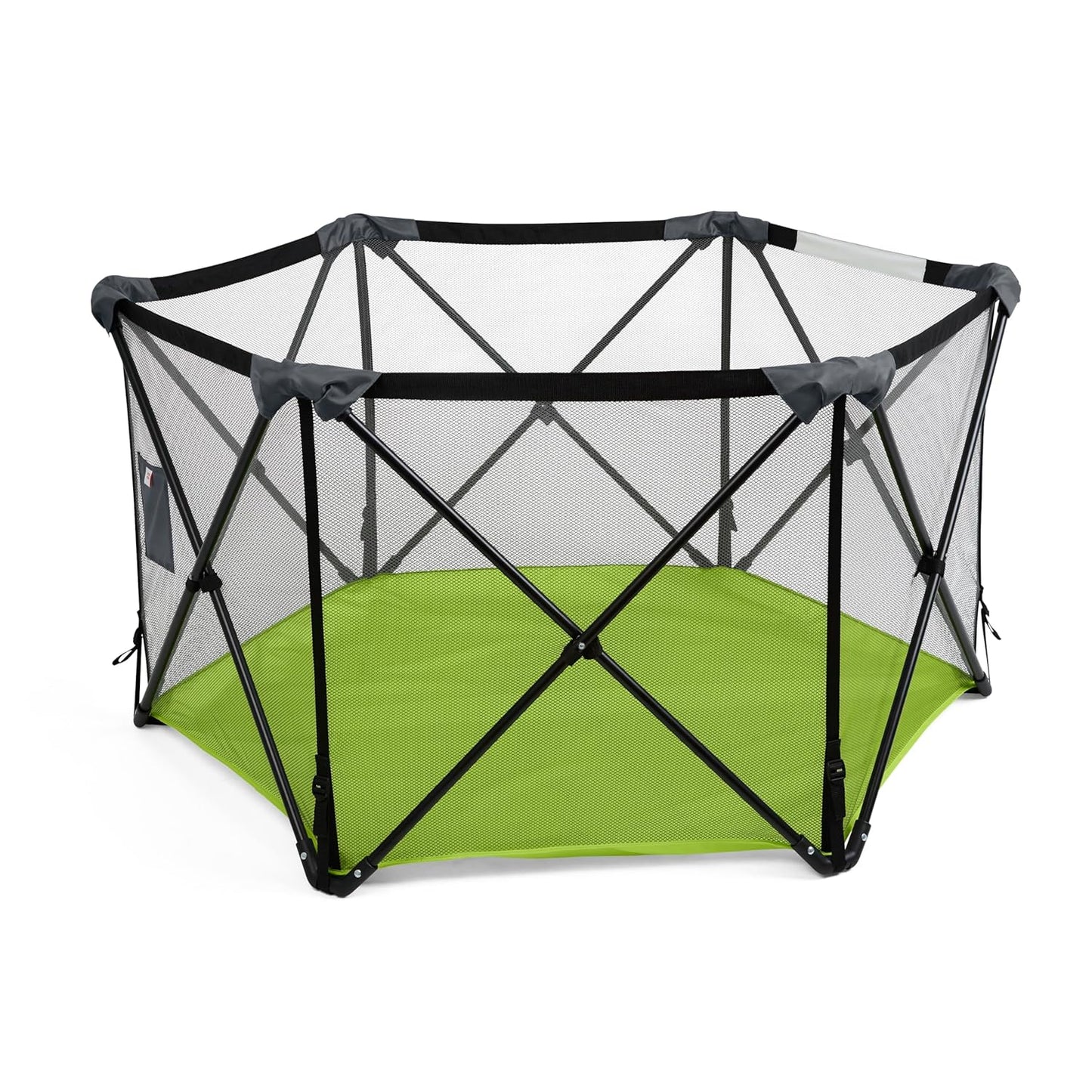 Summer Infant Pop ‘N Play Deluxe Ultimate Playard, Aqua Splash - Full Coverage Indoor/Outdoor Portable Play Pen with Fast, Easy and Compact Fold