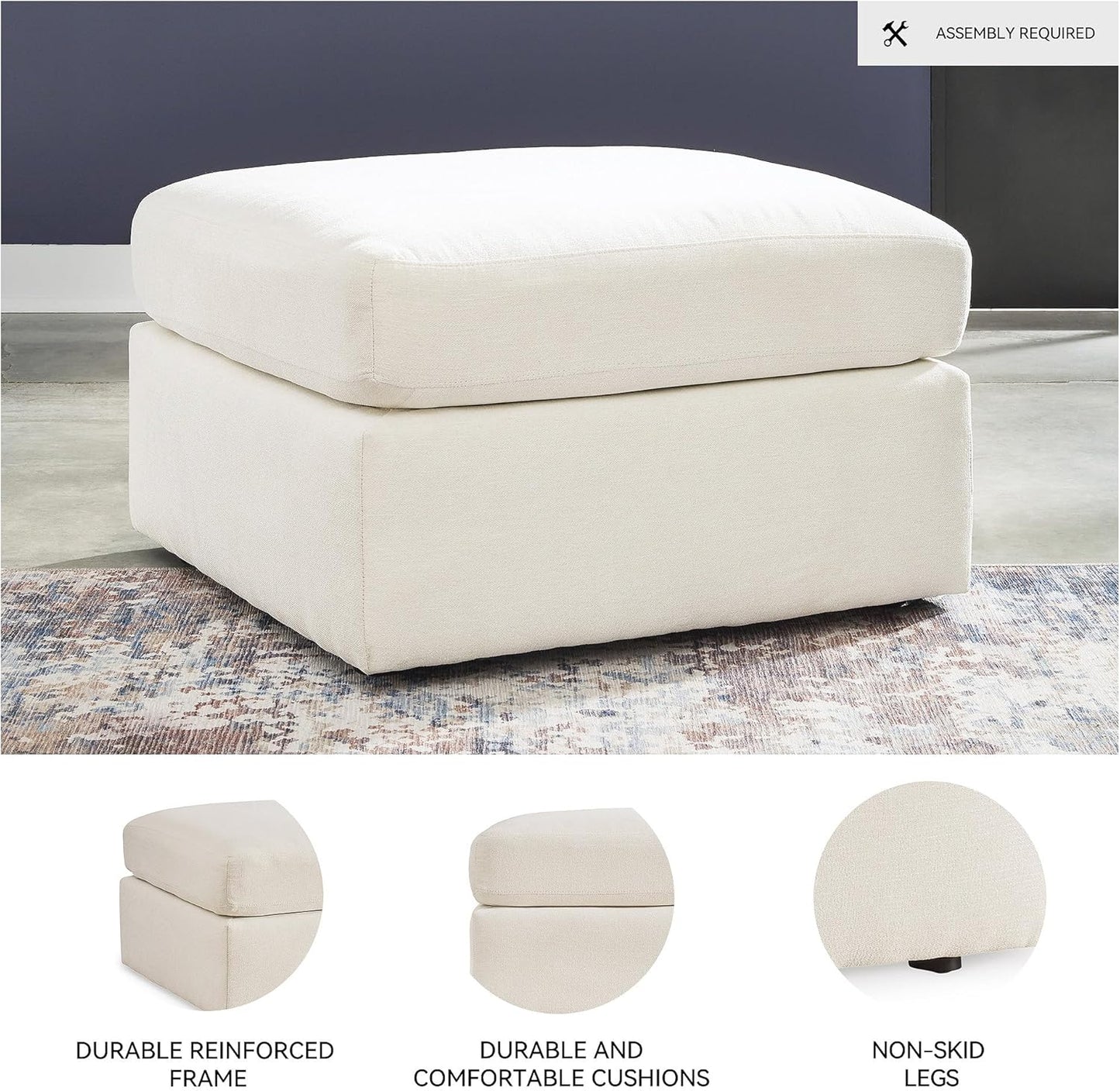 Signature Design by Ashley Modmax Coastal Press-Back Swivel Glider Rocker Recliner with Machine Washable Cover, Hidden Storage Compartments and 2 Bolster Pillows, Beige - Colors A