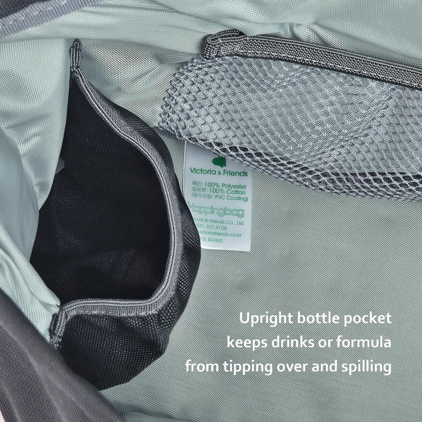 carrotez Universal Stroller Caddy – Large Capacity Organizer with Cup Holders & Front Wipes Pocket