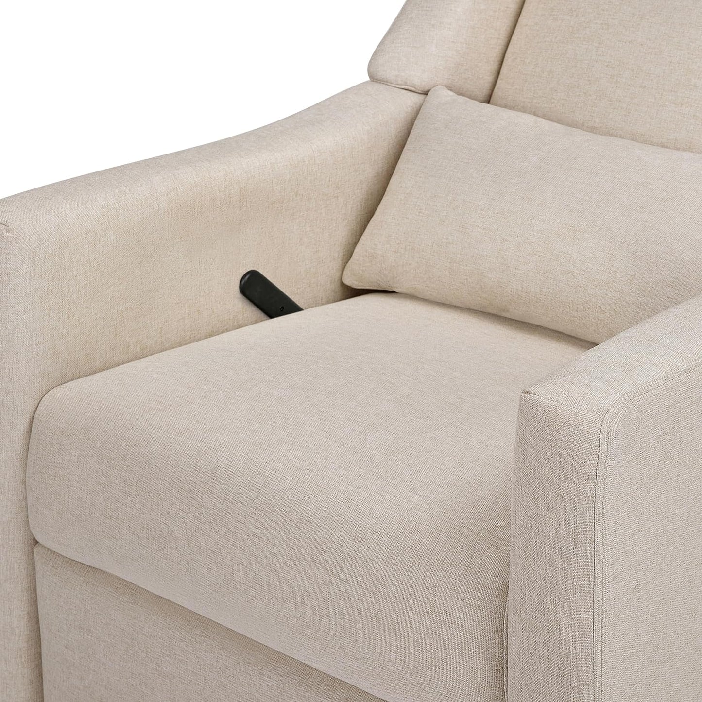 Kiwi Glider Recliner w/Electronic Control and USB | in Almond Teddy Loop w/Light Wood Base, Greenguard Gold Certified