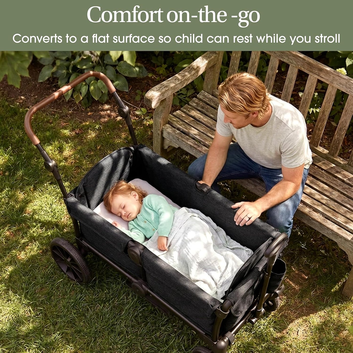 Evolur Velo Rider Travel Stroller – Compact, Lightweight Umbrella Stroller for Toddlers 6–36 Months, One-Hand Fold, Footrest, Rear Platform, 5-Point Harness, Portable & Travel-Friendly