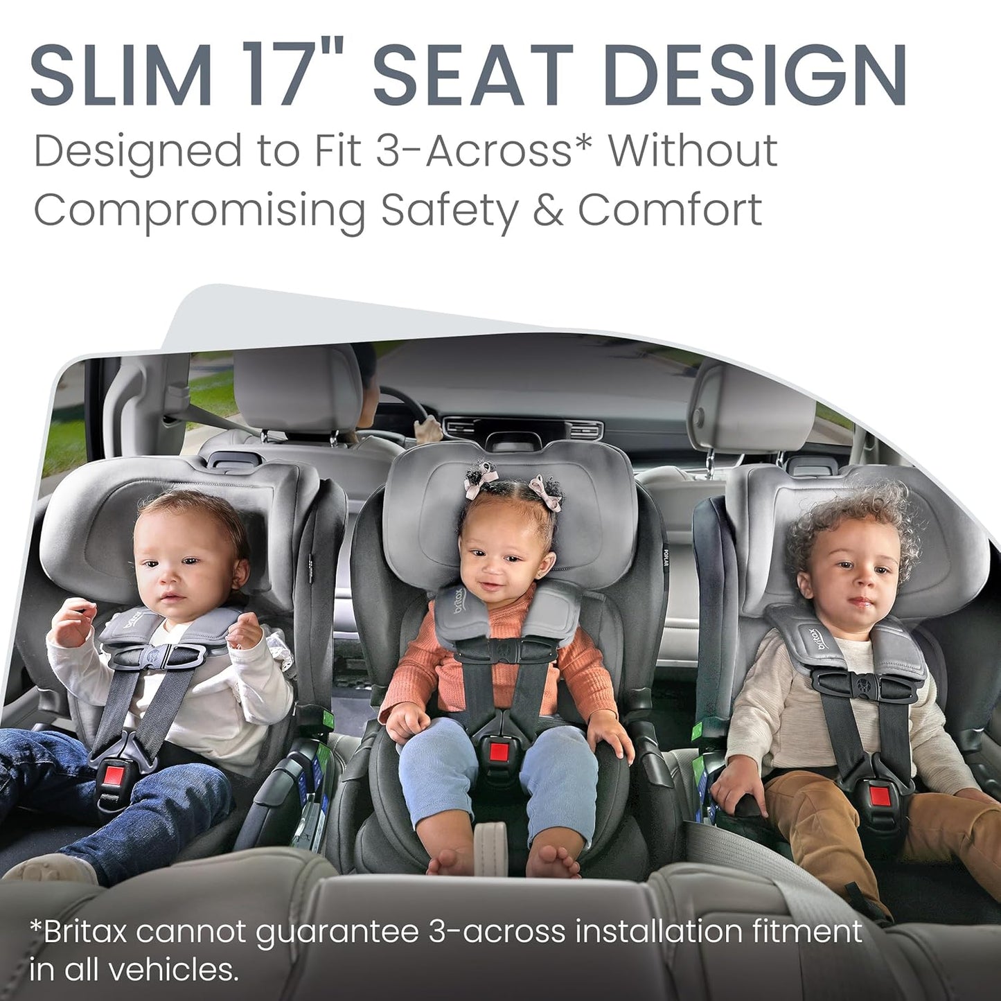 Britax Poplar S Convertible Car Seat, 2-in-1 Car Seat Extended Rear Facing, 17” Slim Car Seat Design with Fast & Easy ClickTight Installation, Anti-Rebound Bar & SafeWash Fabrics — Cowmooflage