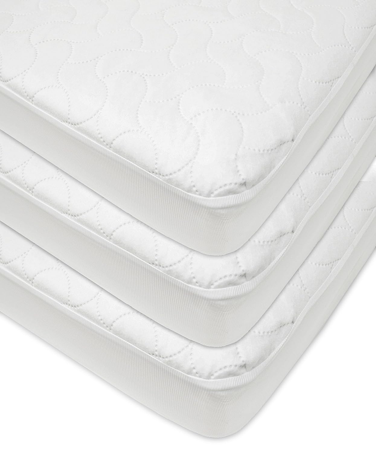 American Baby Company Waterproof Fitted Pack and Play Mattress Protector 39" x 27" - Quilted, Noiseless, Ultra-Soft & Breathable Playpen and Pack n Play Mattress Cover