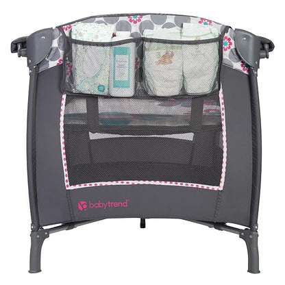 Baby Trend Lil' Snooze™ Deluxe II Nursery Center® Playard, Daisy Dots