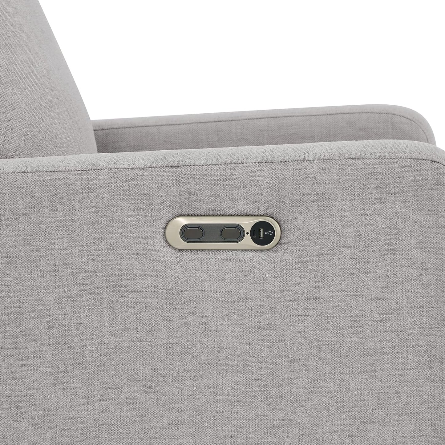 babyGap Harlowe Power Recliner with USB-A and Type-C Ports by Delta Children - Greenguard Gold Certified – Stain-Resistant Performance Fabric is Oeko-TEX Standard 100 Certified, Sand