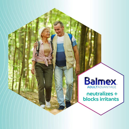 Balmex AdultAdvantage Bprotected Skin Relief Healing Cream, with Zinc Oxide Barrier Cream Protection + Skinshield Soothing Botanicals for Adult Incontinence, Adult Rash and Bed Sores, 3oz (Pack of 3)