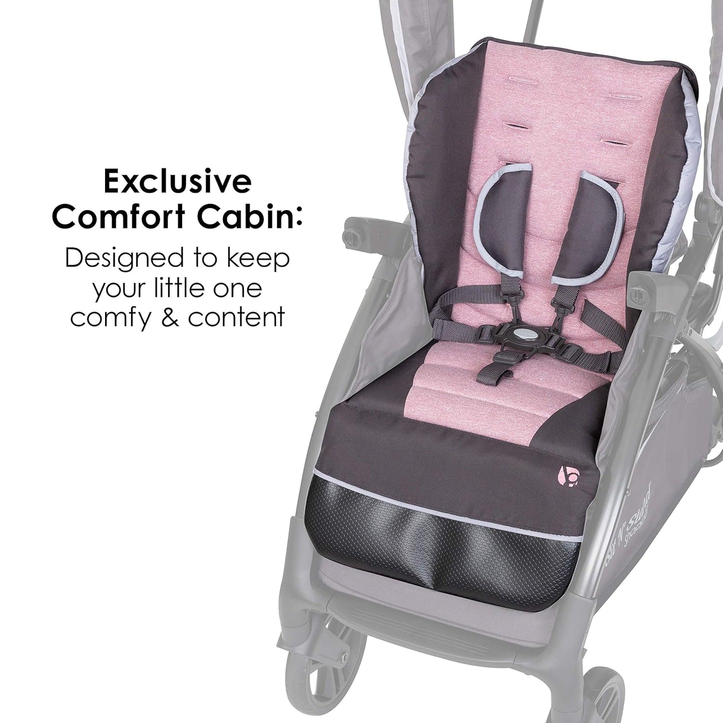 Baby Trend Sit N' Stand® Double 2.0 Stroller, Dash Black