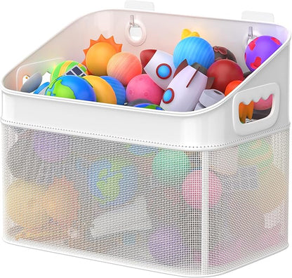 GloTika Mesh Baby Bath Toy Storage, ‎Large Capacity and Quick Drying Baby Toy Storage for Bath, Multi-use Net Bags Make Baby Bath Toy Organizer Easy, 1 Pack