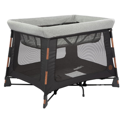Maxi-Cosi Swift Baby Playard with Mat, Baby Playpen, Play Yard with Bassinet, Portable Playpen for Babies and Toddlers, Classic Oat