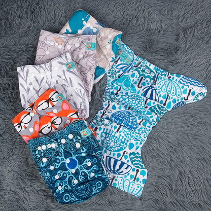 ALVABABY 12pcs Microfiber Inserts,Soft Cloth Diaper Liner,3-Layer Absorbent Inserts,Reusable for Baby Cloth Diapers 12T