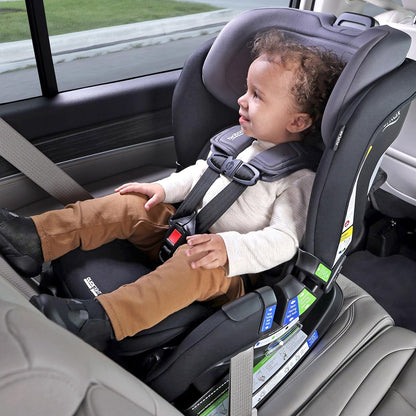 Britax Poplar S Convertible Car Seat, 2-in-1 Car Seat Extended Rear Facing, 17” Slim Car Seat Design with Fast & Easy ClickTight Installation, Anti-Rebound Bar & SafeWash Fabrics — Cowmooflage