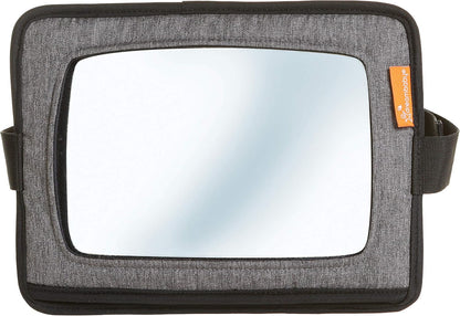 Dreambaby Reversible Car Back Seat Rear View Mirror - 2 in 1 Function - Tablet Holder & Safety Mirror - Grey - Model L1215