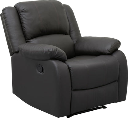 Lexicon Manual Glider Recliner Sofa Chair, Home Theater Seating, Wall Hugger Manual Reclining Nursery Chair for Bedroom/Living Room/Office/Apartment, Grey Chenille