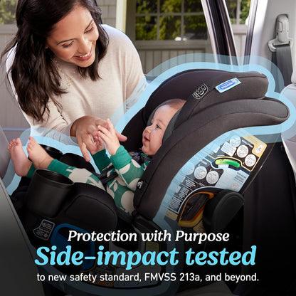 Graco® 4Ever DLX 4 in 1 Car Seat | Infant to Toddler Car Seat, Maven, Adaptable for 10 Years of Use, Size: 20x21.5x24 Inch