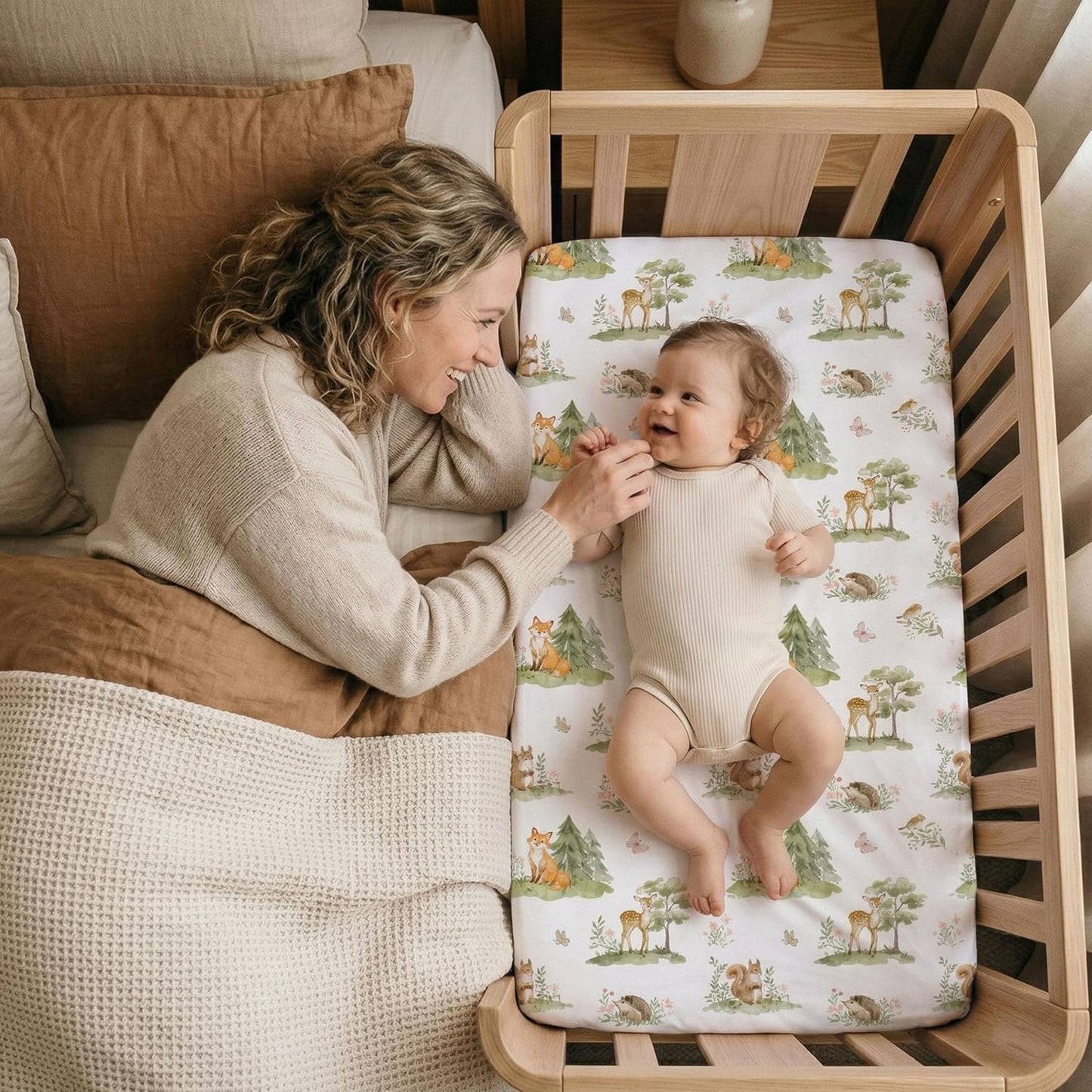 Bedside Sleeper Bassinet Fitted Sheets 20 x 33, 3 Pack Baby Delight Beside Me Dreamer,Babybond,Jimglo,koola,cowiewie,fodoss, Dream On Me Baby Square Bassinet, Pink Animal