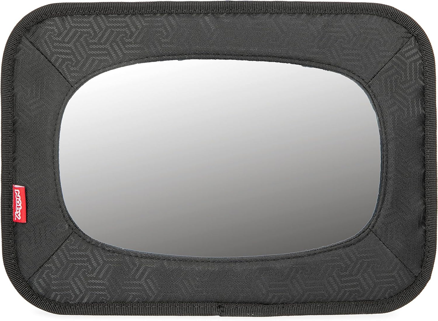Nuby Shatterproof Rear Facing Backseat Baby Mirror, Black