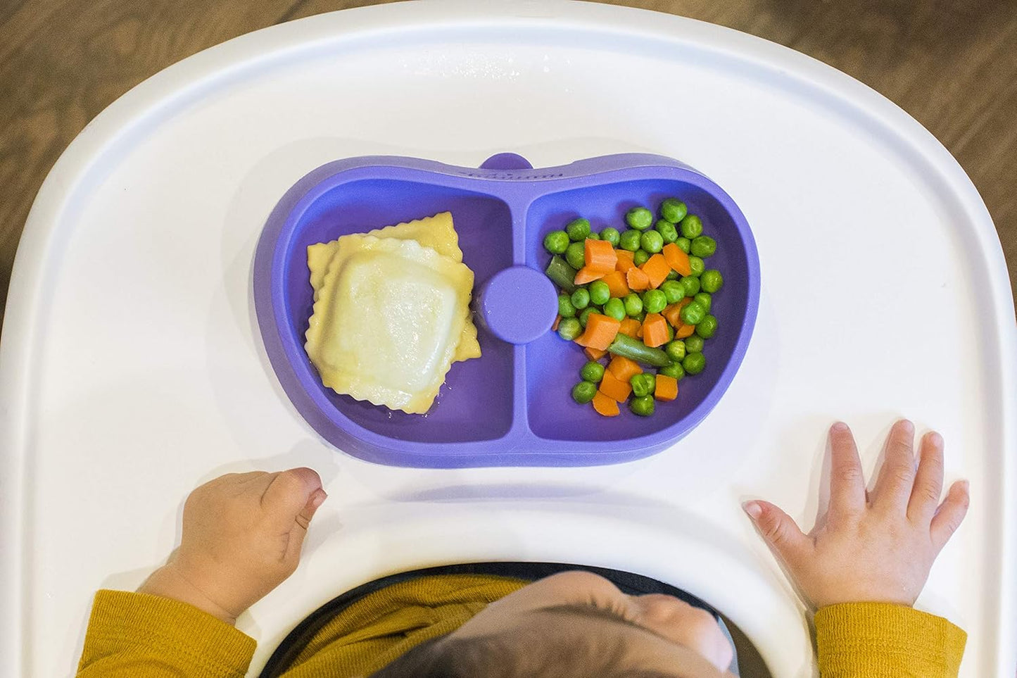 Nummy BOWL - Pure Silicone Bowl with Hidden Suction Cup for Babies and Toddlers | BPA and Phthalate Free | Microwave and Dishwasher Safe | Great Baby Gift (Blue, Puppy Pal Collection)