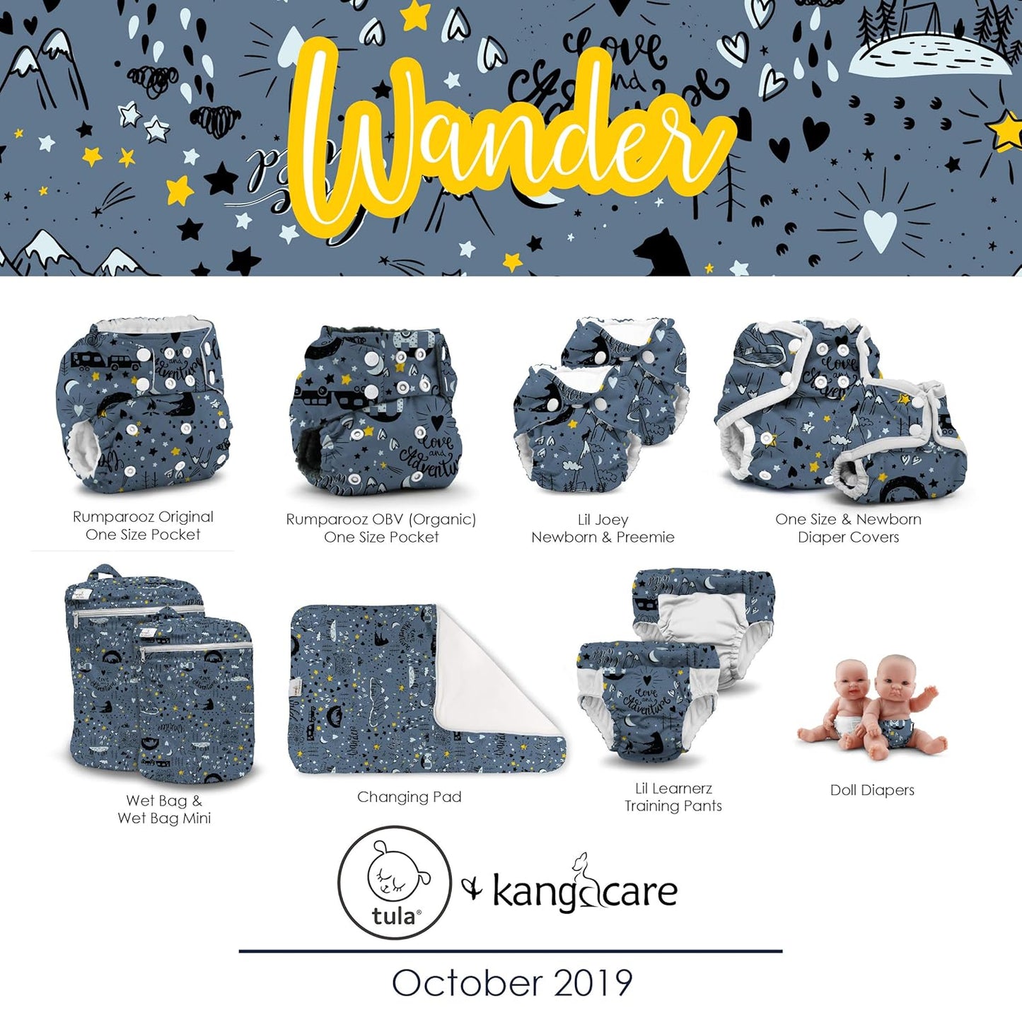 Kanga Care Wet Bag Seam Sealed Waterproof 3D Dimensional for Baby Cloth Diapers, Travel, Beach, Pool, Gym, Swim | Clover - Colors B