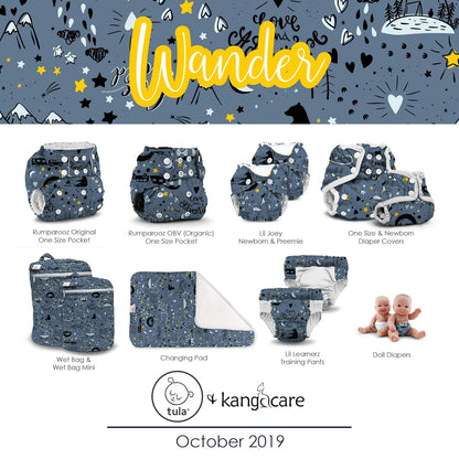 Kanga Care Wet Bag Seam Sealed Waterproof 3D Dimensional for Baby Cloth Diapers, Travel, Beach, Pool, Gym, Swim | Clover - Colors B