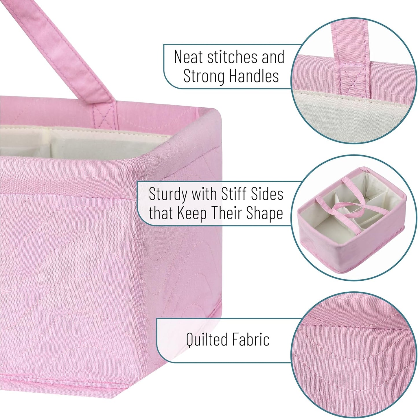 Mr. Pen- Baby Diaper Caddy Organizer, Blue, Baby Caddy Organizer with Handle, Compact Size, Collapsible & Portable