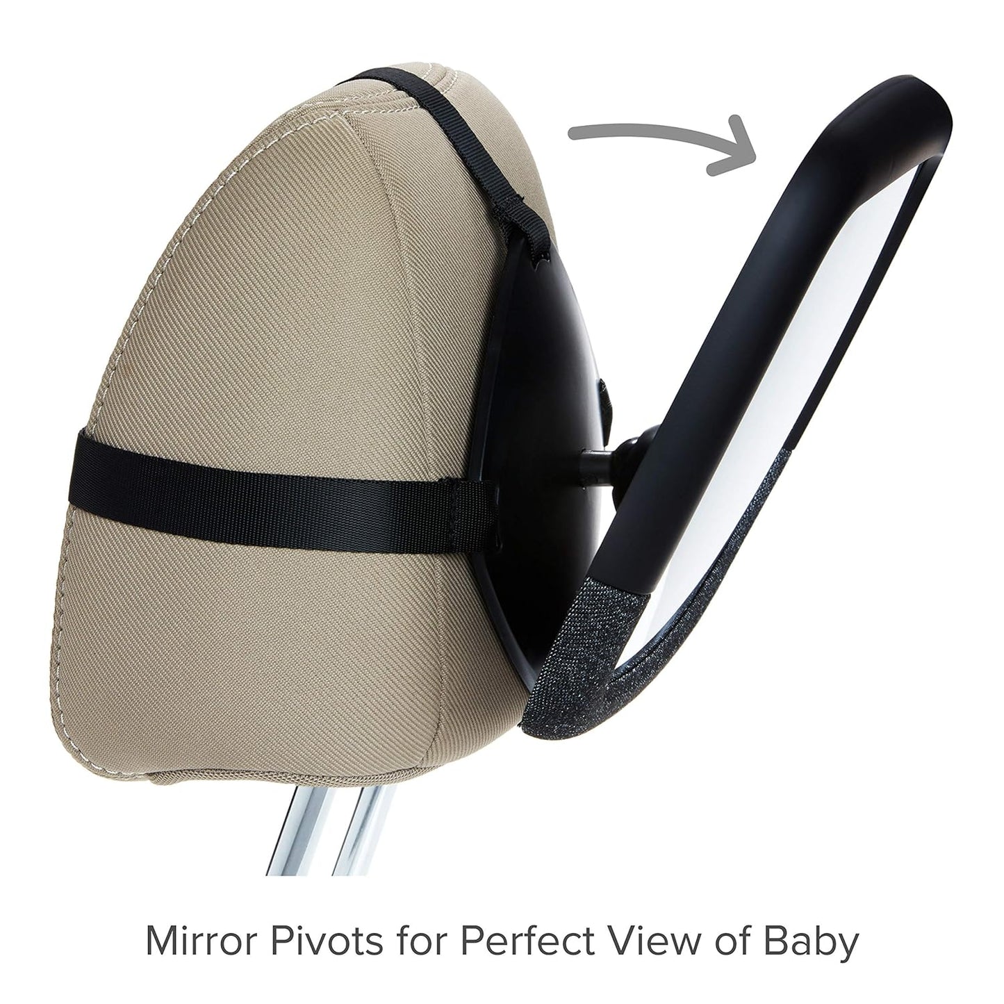 Munchkin Car Seat Cover and Baby Backseat Mirror, Includes Elite Seat Guardian Protector for Under Baby Car Seats & Toddler Booster Seats and Pivot 360 Adjustable Auto Mirror for Rear Facing Carseats