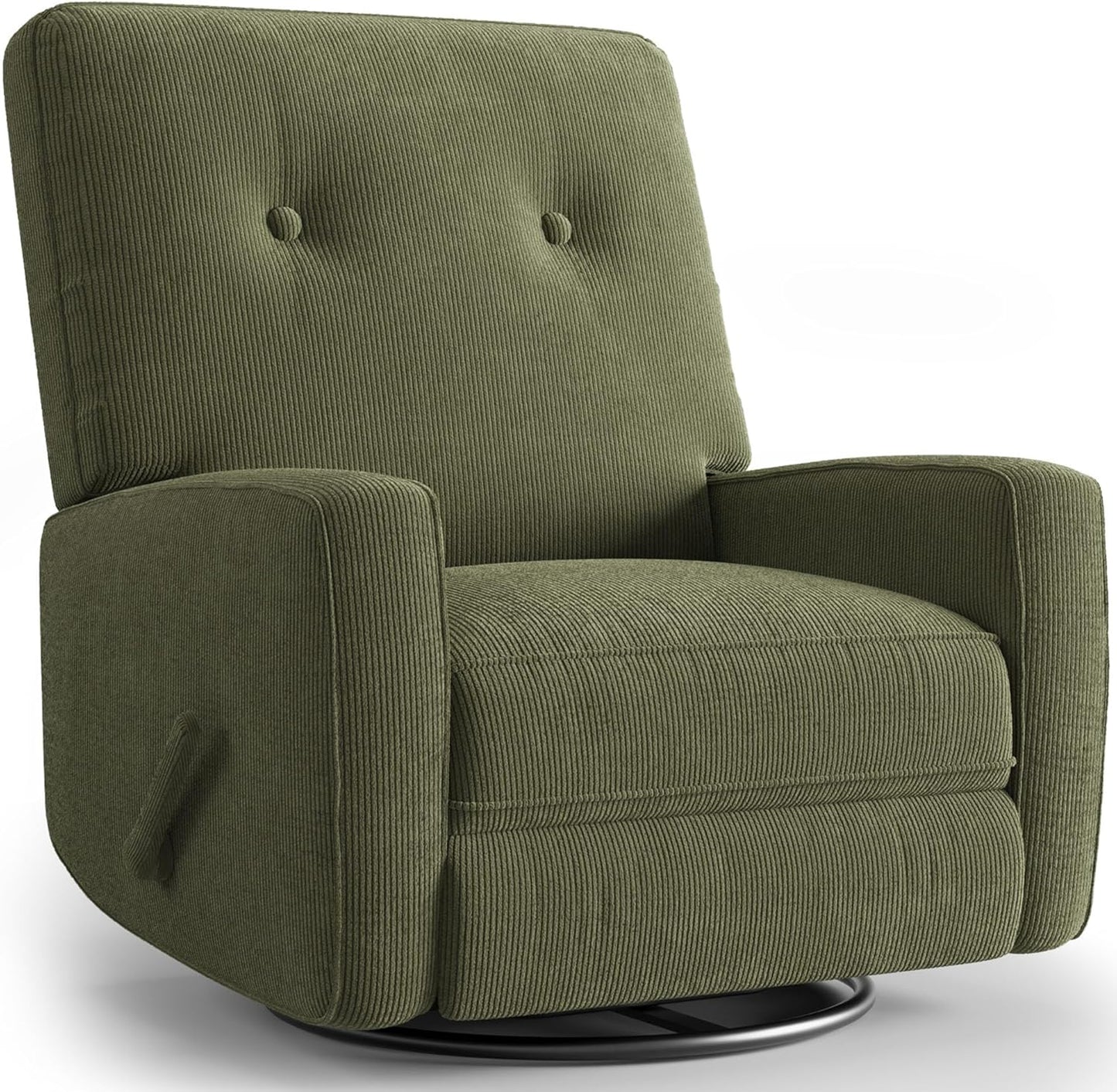 IDEALHOUSE Recliner Chair, 360° Swivel Rocking Glider Chair for Adults with Adjustable Backrest & Footrest, Cozy Linen Upholstered Armchair for Living Rooms, Bedrooms, Apartments, Beige