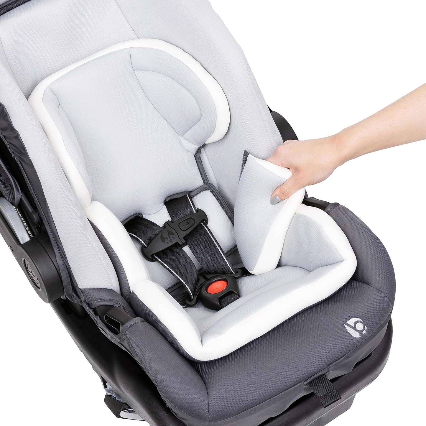 Baby Trend Secure-Lift Infant Car Seat, Dash Black – Compact Lightweight Carrier, Infant Comfort Cushioning, Adjustable Harness Fit