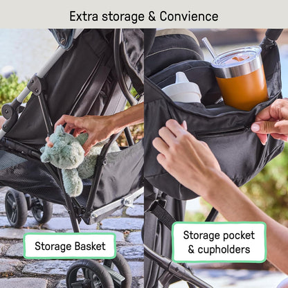 Ingenuity 3D Mini Stroller Rain Cover, Baby Weather Shield for Rain, Wind & Snow, Fits 3D Mini Strollers, Vented Airflow, Clear Visibility, Easy Install & Storage – Clear