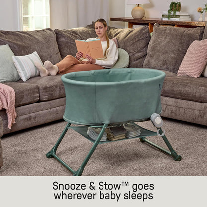 Ingenuity Dream Hero Starlight 3-in-1 Co-Sleeping Bassinet and Crib - Lume (Grey), Unisex, Newborn to 12 Months