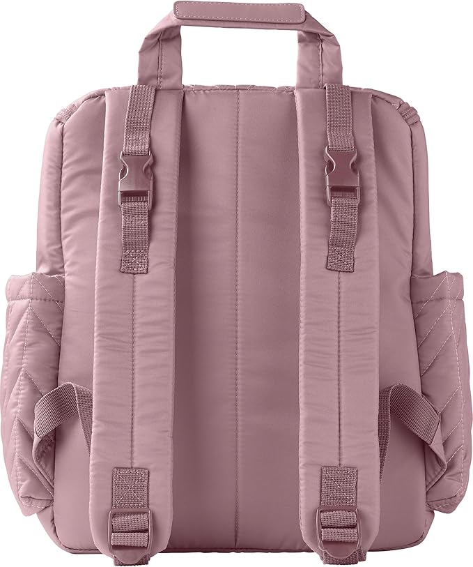 Skip Hop Diaper Bag Backpack: Forma, Multi-Function Baby Travel Bag with Changing Pad & Stroller Attachment, Mauve Mist