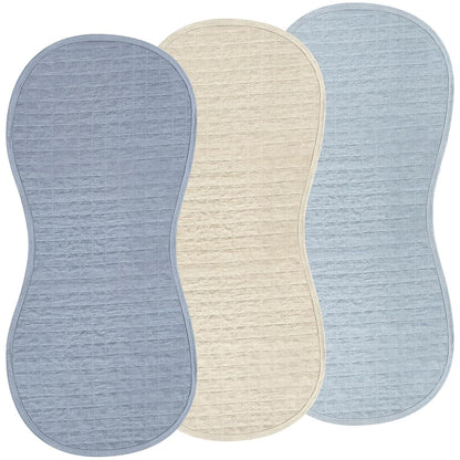 Hahafelt 3 Pcs Changing Pad Liners Fits in Peanut Shape Changing Pad Waterproof Diaper Mats Organic Cotton Peanut Mats are Warm on Baby's Back, Washable Reusable (Starry Style,Multicolor)