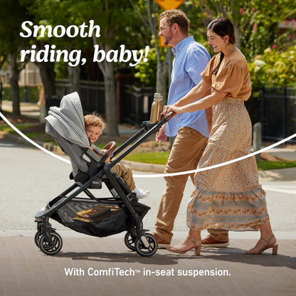 Graco Merge 360 Baby Stroller - Front and Rear 360-Degree Rotating Wheels Infant Stroller for Easy Gliding and Tight Turns, Quick 1-Button Push Folding Stroller, Great Gift for New Parents