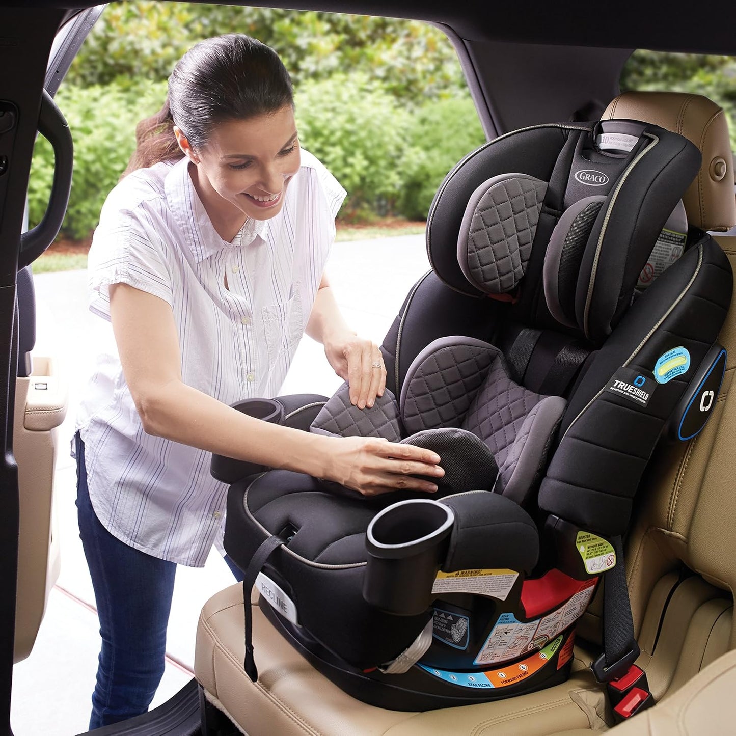 Graco® 4Ever DLX 4 in 1 Car Seat | Infant to Toddler Car Seat, Maven, Adaptable for 10 Years of Use, Size: 20x21.5x24 Inch