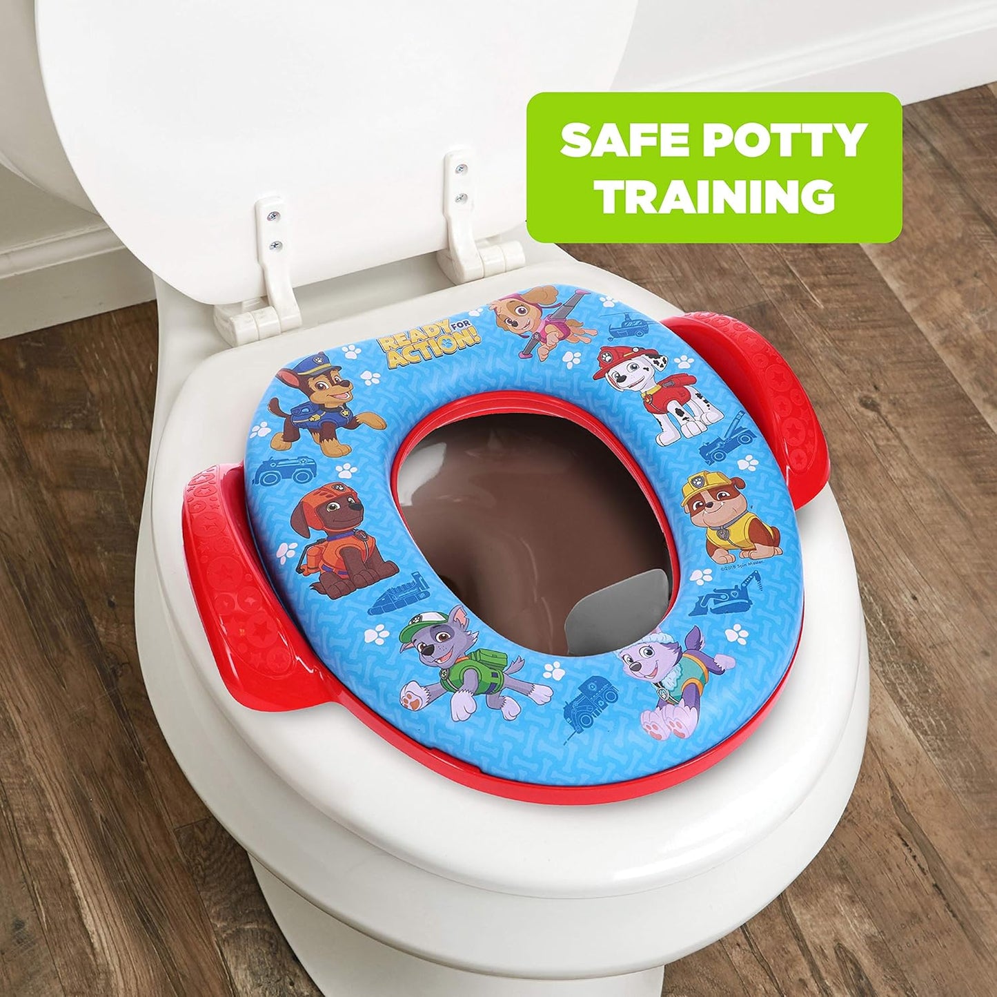 Nickelodeon PAW Patrol "Rescue Pups" Soft Potty Seat and Potty Training Seat - Soft Cushion, Baby Potty Training, Safe, Easy to Clean