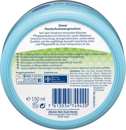 BUEBCHEN Wundschutz Baby Creme 150ml / 5.07 oz Anti-Sore Sore Protection