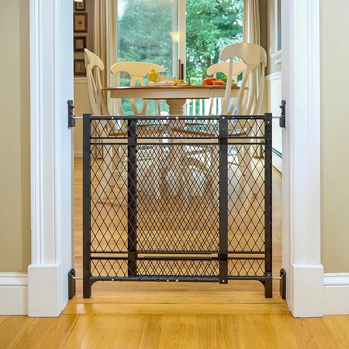 Ingenuity Doorway 42W Series Baby and Dog Gate 2-Pack, Indoor Outdoor, Won't Rust or Warp, Galvanized Steel, Fits 23-42" Openings; 24” Tall