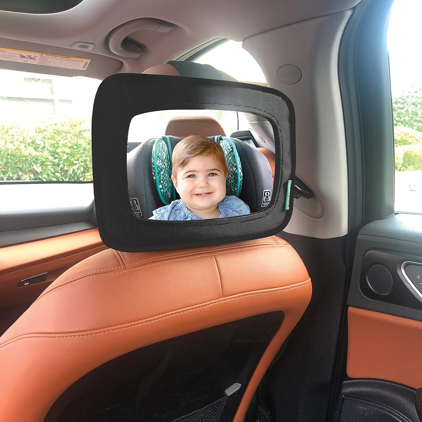Little Chicks Rear Facing Baby Easy View Safety Mirror - Car Seat Mirror for Baby and Toddlers With Clear Wide View - Essential for Safety and Convenience
