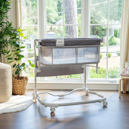 Ingenuity Dream Hero Starlight 3-in-1 Co-Sleeping Bassinet and Crib - Lume (Grey), Unisex, Newborn to 12 Months