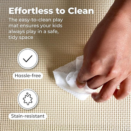 MioTetto Baby Play Mat, Soft Foam Floor Tiles for Kids. Adjustable Interlocking Foam Tiles, Fits with 50x50 Playpen Baby mat for Crawling & Development, Safe & Non-Toxic Playmat for Babies 6-12 Months