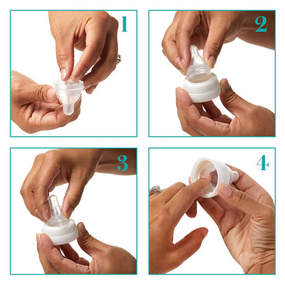 Evenflo Balance Plus Standard Neck (1.5 in) Nipples for use ONLY with Evenflo Balance Plus Standard Neck Bottles, Slow Flow for 0 Months and up, 6 Pack (NOT Compatible with Any Other Bottles)