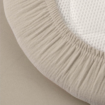 Muslin Bassinet Fitted Sheets 2 Pack, Soft Breathable Cotton Baby Bassinet Mattress Sheet Set, 360° Elastic Snug Fit, Universal for Oval, Rectangle & Hourglass Cradle, Unisex Baby Bedding (Cute Cars)