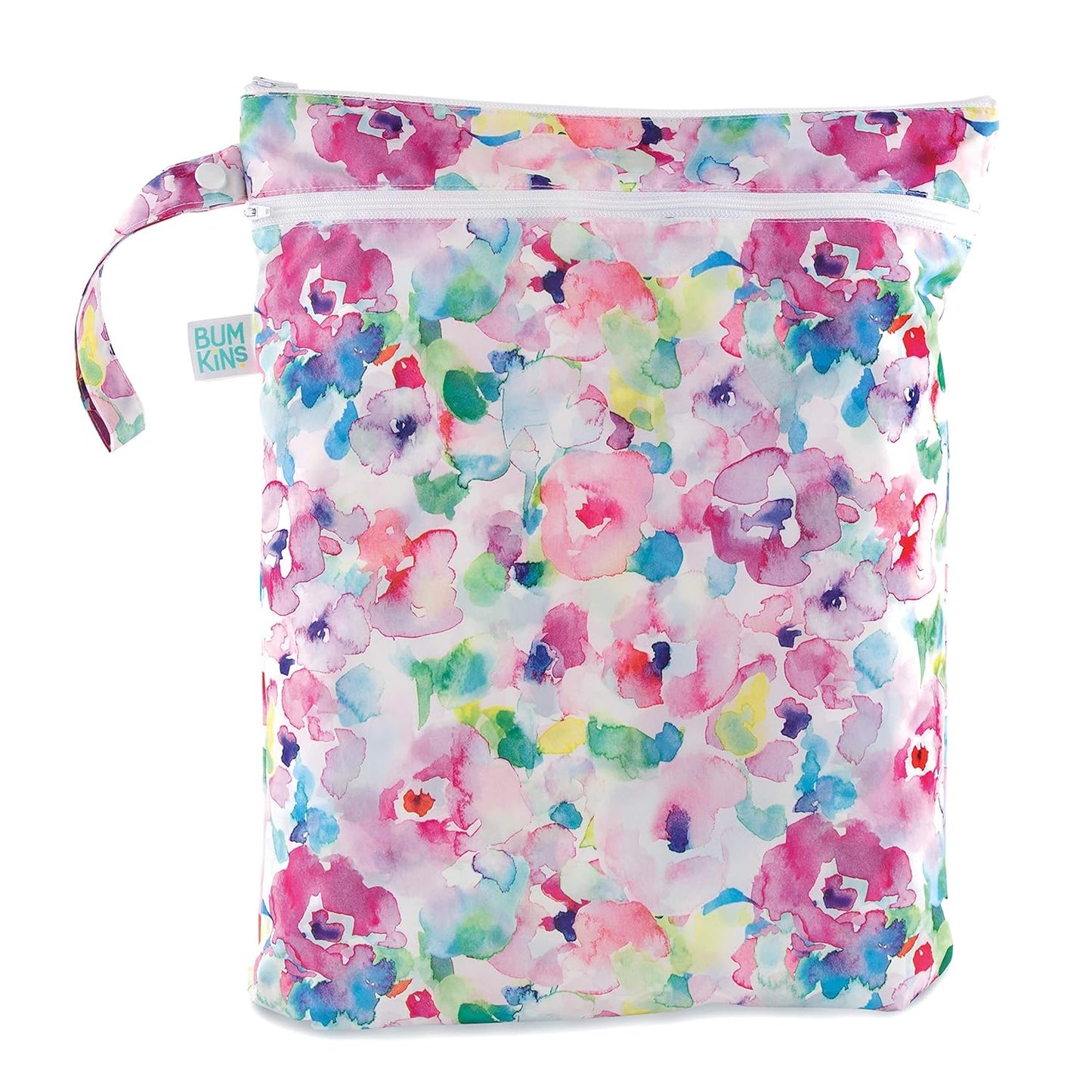 Bumkins Disney Waterproof Wet Bag for Baby, Travel, Swim Suit, Cloth Diapers, Pump Parts, Pool, Gym Clothes, Toiletry, Strap to Stroller, Daycare, Zip Reusable Bag, Packing Pouch, Winnie the Pooh