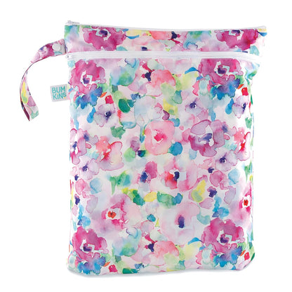 Bumkins Disney Waterproof Wet Bag for Baby, Travel, Swim Suit, Cloth Diapers, Pump Parts, Pool, Gym Clothes, Toiletry, Strap to Stroller, Daycare, Zip Reusable Bag, Packing Pouch, Winnie the Pooh