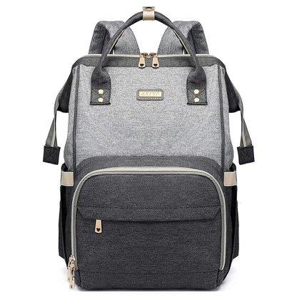 GAIVP Diaper Bag Backpack for Women, Baby Bags for Girls,Diaper Bag with Changing Pad, and Insulated Pockets (Dark Grey +Light Grey)